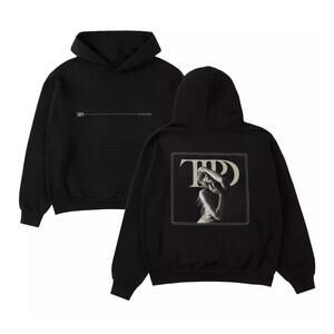 Taylor Swift The Tortured Poets Department Black Hoodie, S